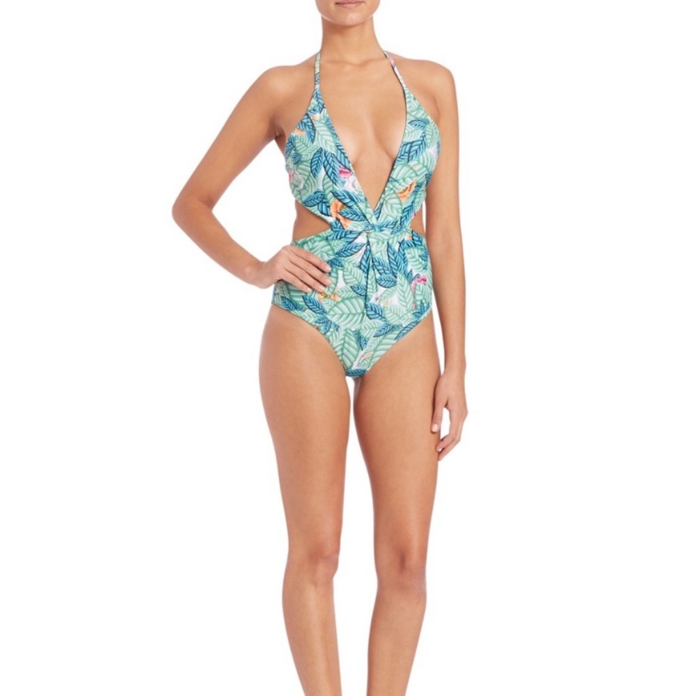 Mara Hoffman Palm Print One Piece